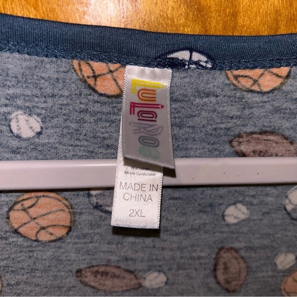 NWOT Lularoe orange graphic cactus desert classic t plus size 3X - Picture 3 of 3